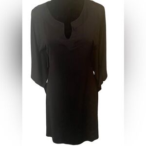 Kokoon LBD batwing notched collar Size M black Made in USA